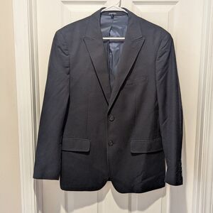 BUFFALO by David Bitton Size 40R Navy Blue Double Breasted Blazer Sports Coat